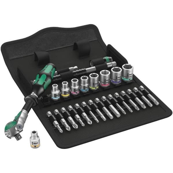 Wera 8100 SA 9 Zyklop Speed 1/4" spärrsats - 28 delar