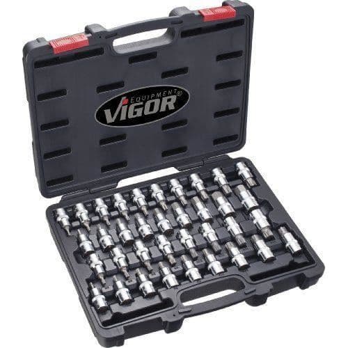 Hylssats 36 delar 12,5 mm - VIGOR - V2496 - Sexkant- och Torxnycklar - Verktyg och tillbehör