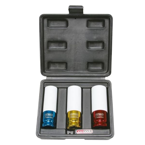 Set med 3 slaghylsor för aluminiumfälgar - KSTOOLS - 04-19-21mm - 1/2 tum