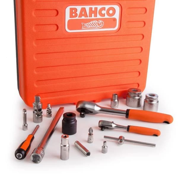 BAHCO Box med 77 st 1/4" och 1/2" S800 uttag