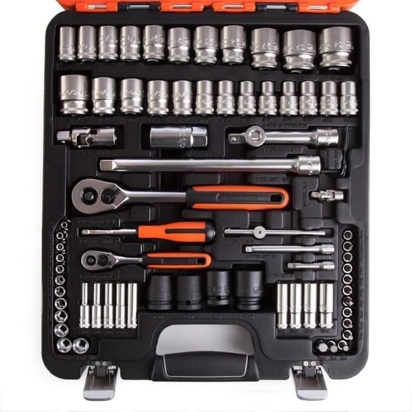 BAHCO Box med 77 st 1/4" och 1/2" S800 uttag