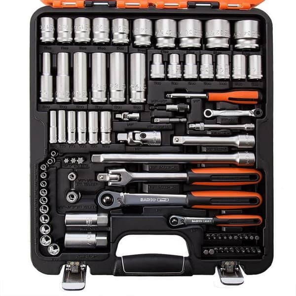 BAHCO Box med 103 st 1/4" och 1/2" hylsor + S103 kombinationsnycklar