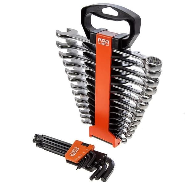 BAHCO Box med 103 st 1/4" och 1/2" hylsor + S103 kombinationsnycklar