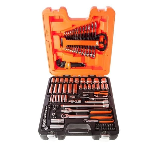BAHCO Box med 103 st 1/4" och 1/2" hylsor + S103 kombinationsnycklar