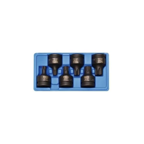 20 mm (3/4") slagbitssocket set T-profil (för Torx Plus) T55 - T100