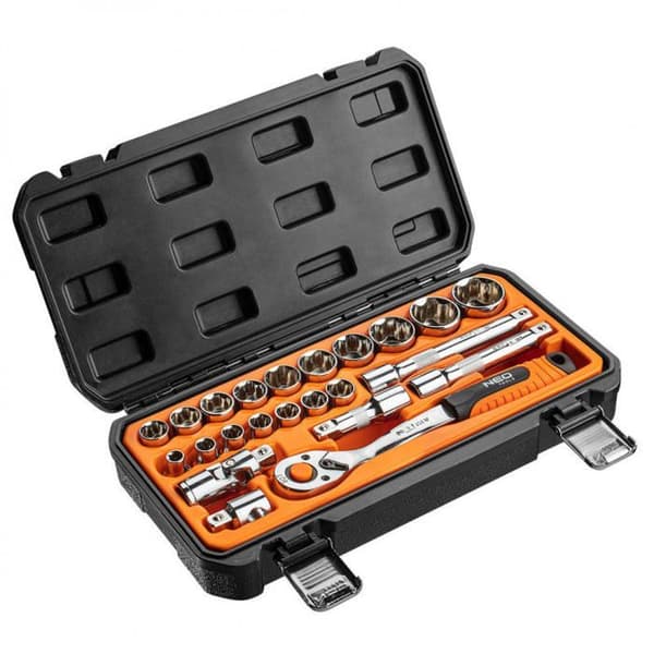 Hylsnycklar 1/2 NEO TOOLS 08-694 set med 23 delar