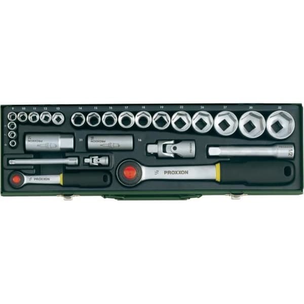Nyckelsats - Icke specificerad - 27 delar - 6,3 mm (1/4'') - Vredsnyckel 12,5 mm (1/2'')