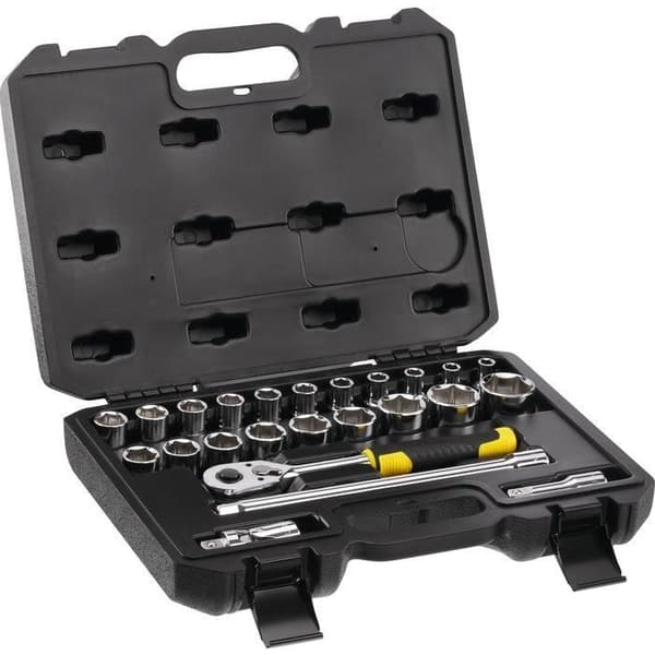 Hylssats - Stanley - 24 delar - 1/2' bit - Stål