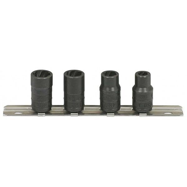 Extraktor - KSTOOLS - Spiralutsugshylsa set 1/4, 4 st 8-10-12-13 MM