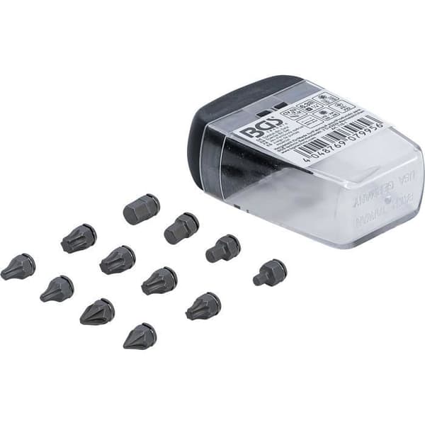Specialbitssats - BGS - 6,3 mm (1/4'') - 11 bits - Krom-vanadinstål - Plasthus