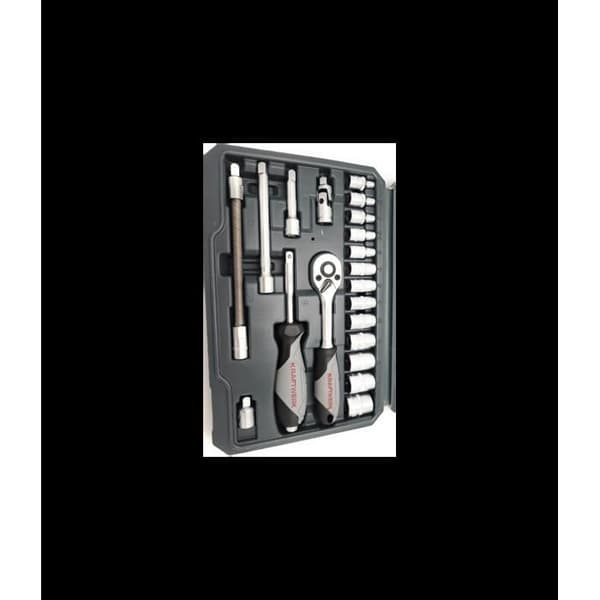 Coffret med hylsor Basic-Line 1/4" 42 delar KRAFTWERK