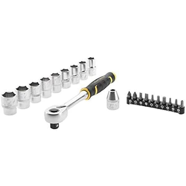 Hylsbox - Stanley FMMT82681-0 - 9 ½'' uttag + 120 tands spärr + 10 bitar