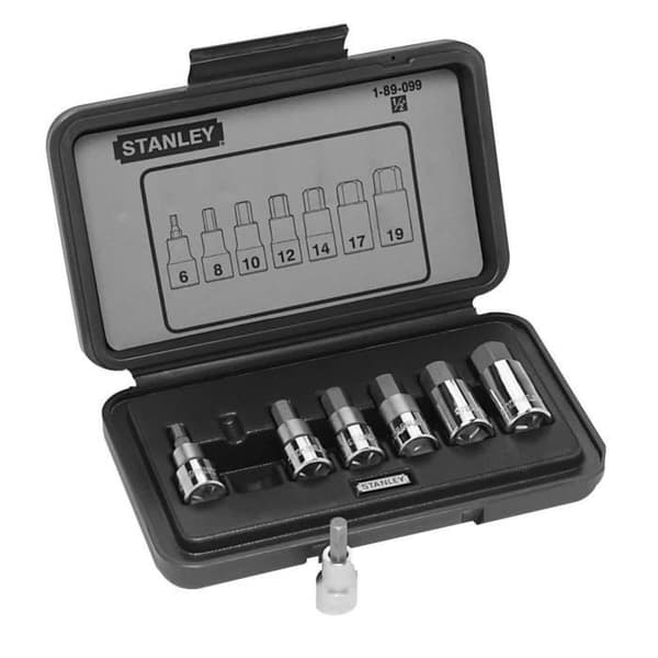STANLEY 1/2" TORX 6-punkts sockelset - 1-89-099 - 7 delar