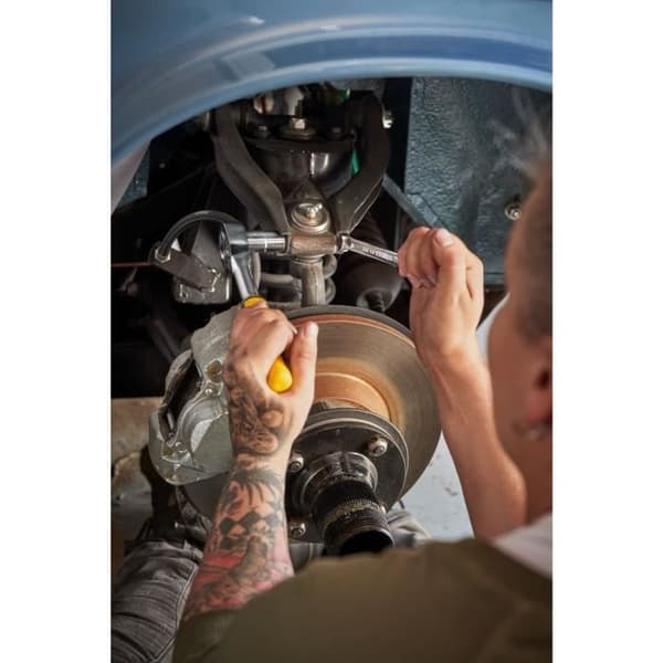 Set med 11 delar - STANLEY - 72 tand 3/8" spärr - 10 12 punkters uttag - Ergonomiskt bi-material handtag