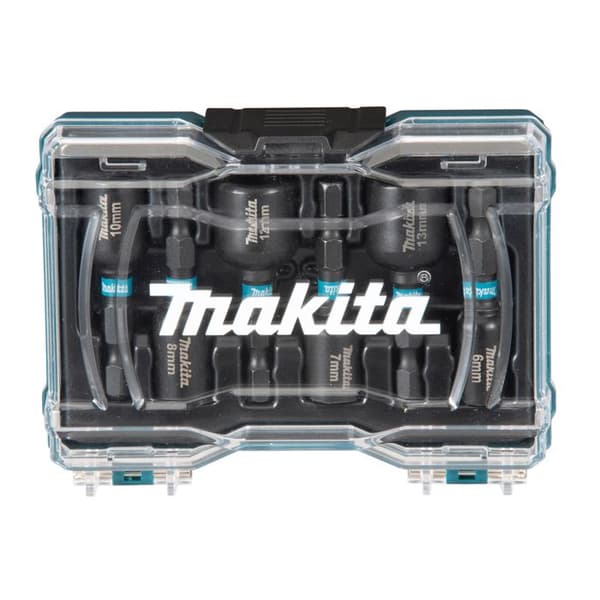 Låda med 6 st slagskaftshylsor MAKITA E-15768 SVART