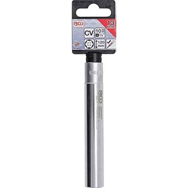 Extra lång sexkantig hylsa - BGS - 9863-13 - Krom-vanadium stål - 13 mm - 120 mm