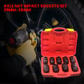 Miniatyrbild 2 av 4: Djup Impact Socket Kit, 1/2" Driv, 9 Nycklar Inkluderade, Högpresterande Material