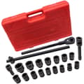 Miniatyrbillede 1 af 4: Impact Socket Set, 16-delt dyb 3/4 tommer drev, holdbar metalæske, nøglestørrelse 19-50 mm