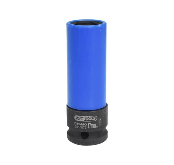 Hjulchuck lång 1/2´´ 17mm med plastkåpa, KS Tools
