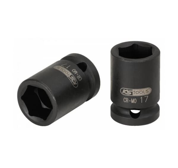 1/2" sekskantpatron, kort 10mm, KS Tools
