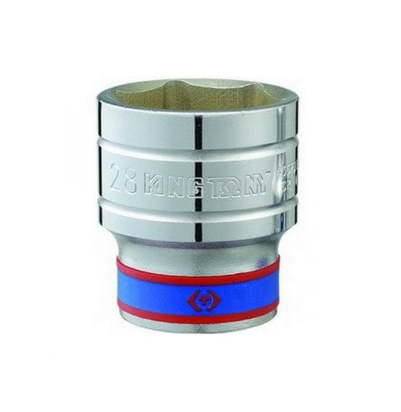 KING TONY KORT HYLSA 1/2" 7mm x 38mm 6-VINKEL KROM