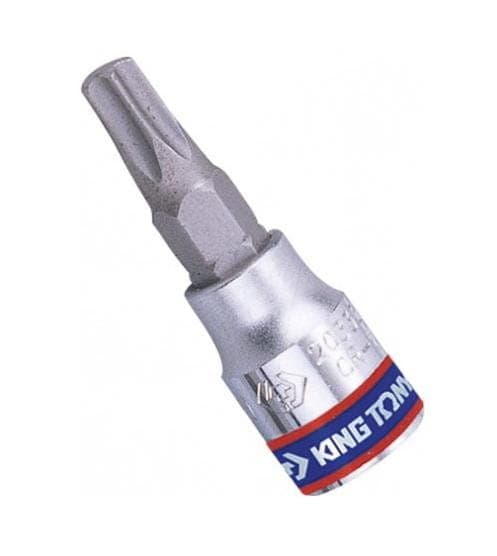 KING TONY 1/4"" TOPPENØGLE MED TORX-SPIDS T40 x 37 mm
