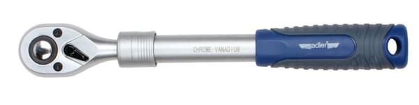 ADLER SPÄRRNYCKEL 1/2" TELESKOPISK 72 TÄNDER