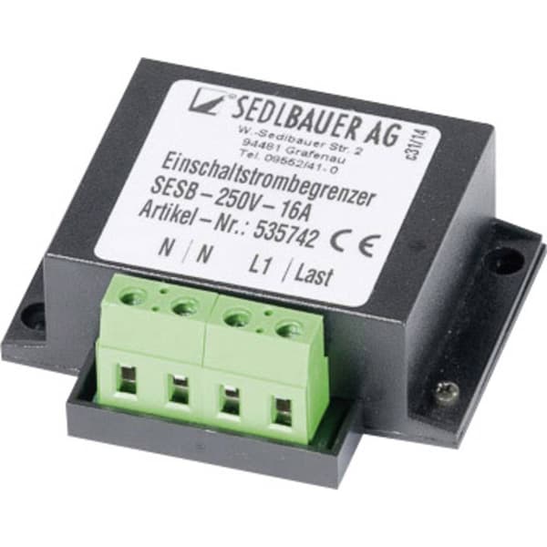 Sedlbauer 535742 INKOPPLINGSSTRÖMBEGRÄNSARE SEB-250V-16A