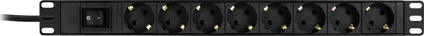 Powerstrip 8xCEE 7/3 socket 1xCEE 7/7 switch 19 "1U 3m cable