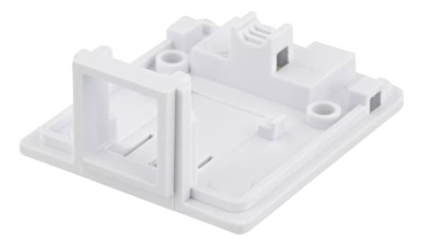 Surface mount box for Keystone, 1 port, white