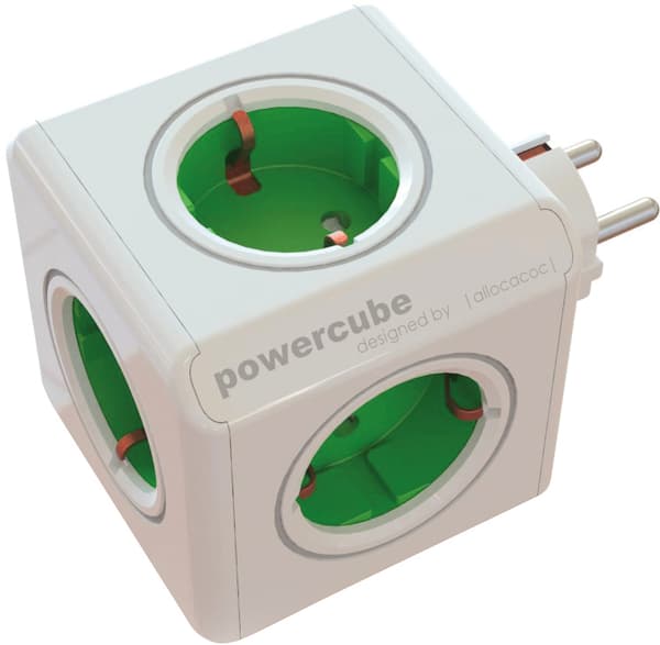 PowerCube Original 5 Sockets, green