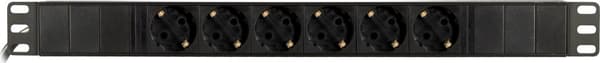 Power strip 6xCEE 7/3 1xCEE 7/7 increased touch protection