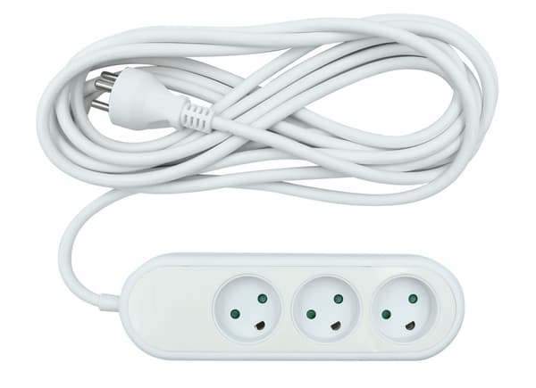 3-way socket grounded (D), 5m