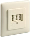 Miniatyrbilde 1 av 4: 3x TAE-NFF vegguttak for innfelt montering9942
