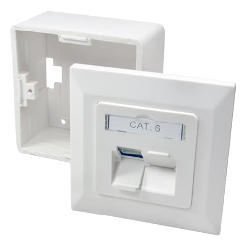 Nätverksuttag 2xRJ45 CAT6