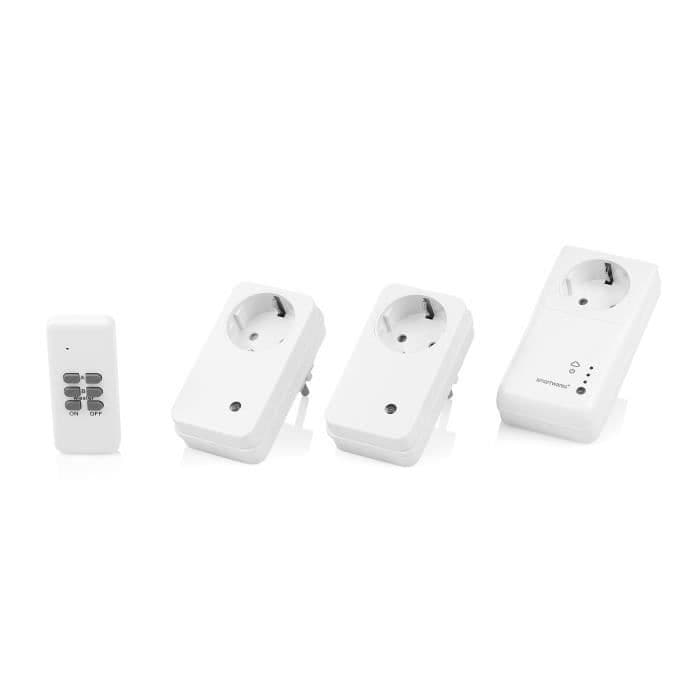 Smartwares SH5-SET-GW Smart switch-startsats, trådlös, Wi-Fi, 433,92 MHz, trådlös RF, inomhus, vit