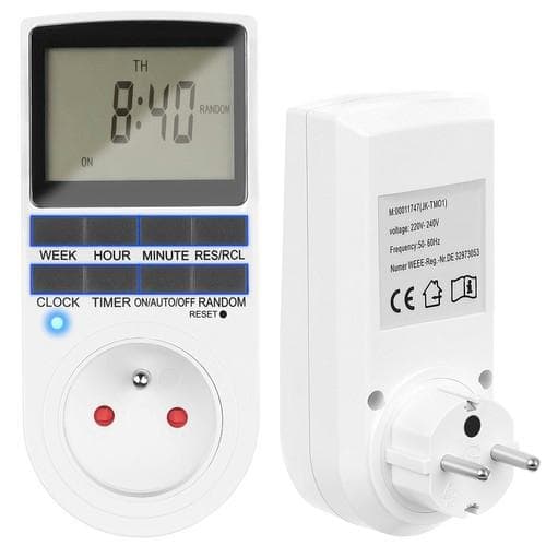 Klockströmbrytare - Digital Timer för Vägguttag