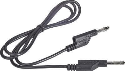 VOLTCRAFT testkabel [lamellplugg 4 mm - lamellplugg 4 mm] 1,00 m svart (VC-10906585)