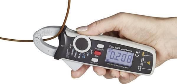 VOLTCRAFT VC-330 Clamp Meter Digital CAT II 600 V, CAT III 300 V Display (tæller): 2000