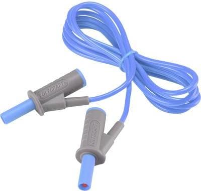 VOLTCRAFT Mycket flexibel säkerhetstestkabel [lamellplugg 4 mm - lamellplugg 4 mm] 1,5 m blå MSB-501 10 A (VC-8063430)