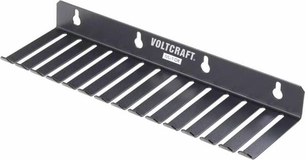 VOLTCRAFT ML-1 ELLER Testledningshållare ML-1 ELLER 14 urtag (73 x 5,3 mm) (LxBxH) 280 x 85 x 32 mm Svart