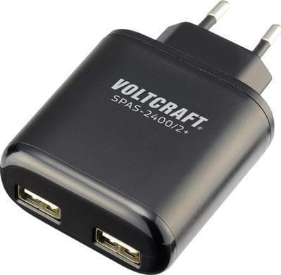 VOLTCRAFT SPAS-2400/2+ VC-11332175 USB-laturin lähtö Lähtövirta (max.) 4800 mA 2 x USB (VC-11332175)