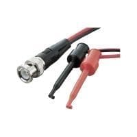 Voltcraft BNC-testijohto [ BNC-liittimet - alligaattoripidikkeet] 0,8 m musta, punainen BNC-2 x IC Clamp Test Probe (KC300I)
