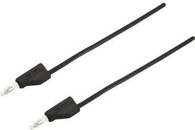 VOLTCRAFT mätlinje [plugg 4 mm - plugg 4 mm] 1,5 m svart MSB-300 (MSB-300-1,5-SW)