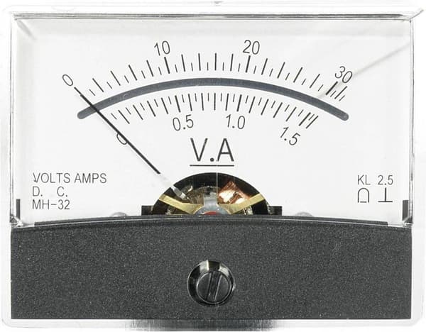 Analoginen sisäänrakennettu mittauslaite VOLTCRAFT AM-60X46/30V/1.5A/DC 30 V/1.5 A