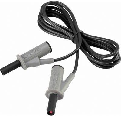 VOLTCRAFT Meget fleksibel sikkerhedstestledning [lamelstik 4 mm - lamelstik 4 mm] 1,5 m sort MSB-501 10 A (VC-8063370)