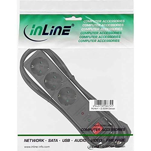 INLINE - forlængerledning - 3 udgangsstik