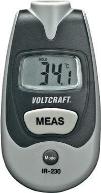Voltcraft IR-230 infrarødt termometer, optik 1:1 -35 til +250 °C IR-termometer med etui (IR 230)