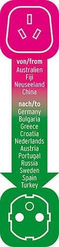 Miniatyrbillede 10 af 10: Brennenstuhl rejsestik AUS(F)- NL(M)