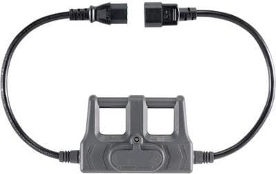 VOLTCRAFT CAA-1L 10 mittaussovitin IEC-pistoke C14 - IEC-liitin C13 tummanharmaa